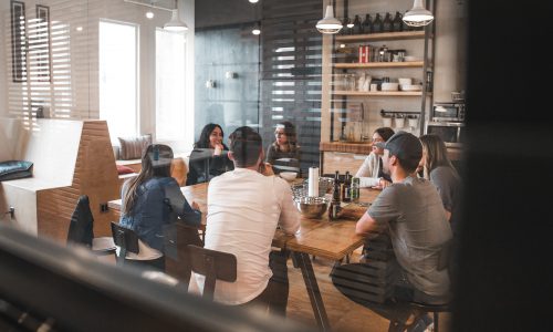 people sitting around a table