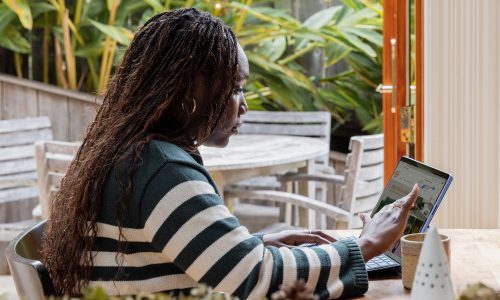 woman on laptop